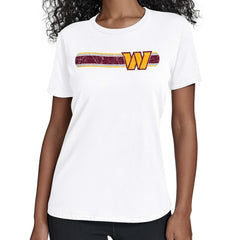 Washington Commanders Starter Women's Team Stripe T-Shirt - White T-shirts