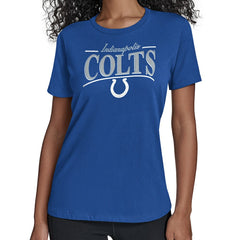 Indianapolis Colts Starter Women's Arch Stripe T-Shirt - Royal T-shirts