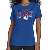 New York Giants Starter Women's Arch Stripe T-Shirt - Royal T-shirts