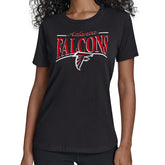 Atlanta Falcons Starter Women's Arch Stripe T-Shirt - Black T-shirts