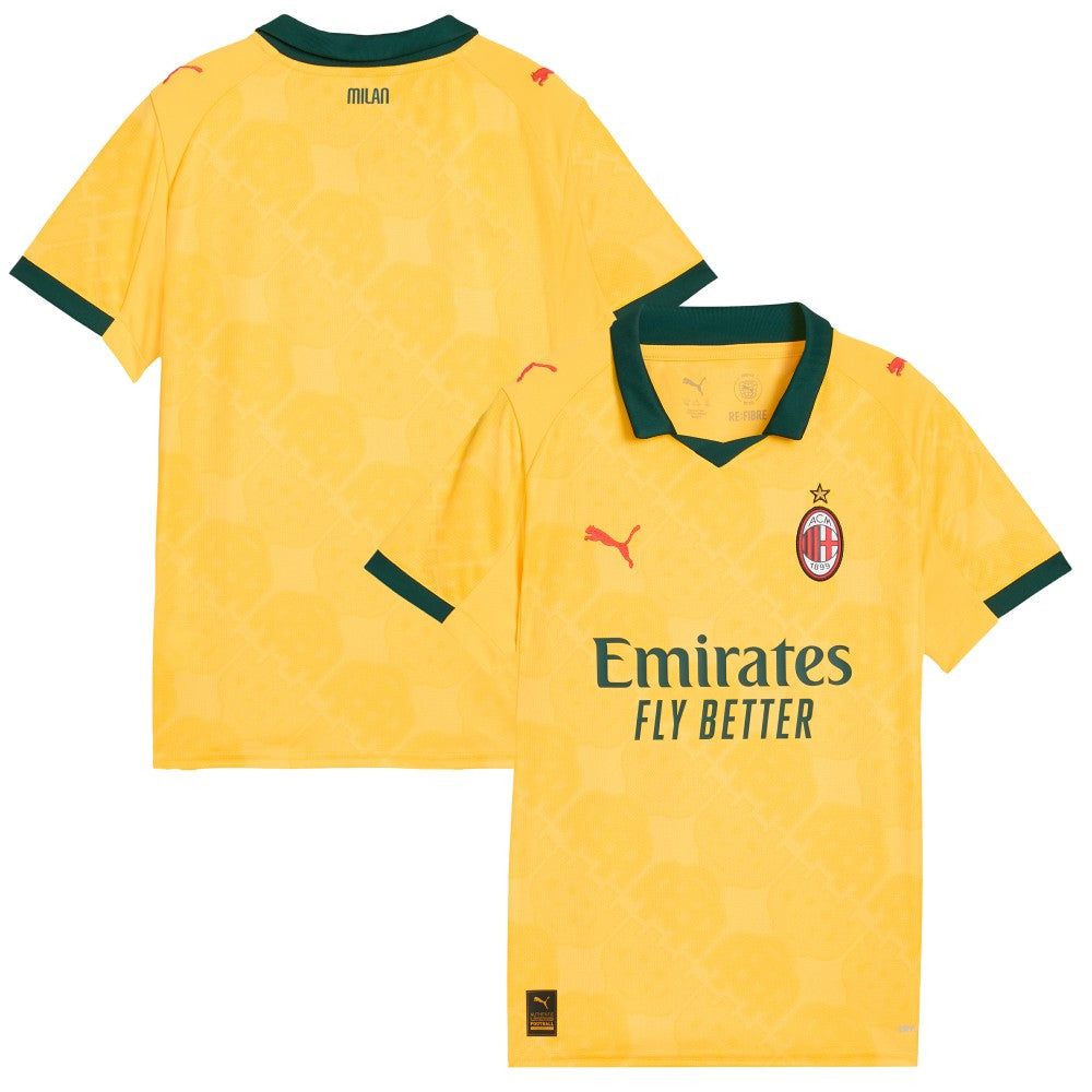 AC Milan Youth 2025/26 Third Replica Jersey Yellow - Puma discount
