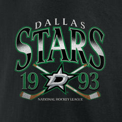 Dallas Stars Retro Cross Sticks T-Shirt - Black | US 203175575