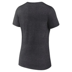 Dallas Stars Women's Retro Banner V-Neck T-Shirt - Charcoal | US 203175578