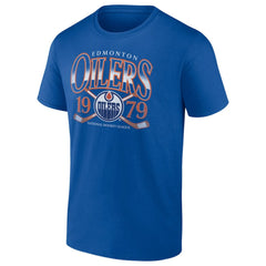 Edmonton Oilers Retro Cross Sticks T-Shirt - Royal | US 203175583