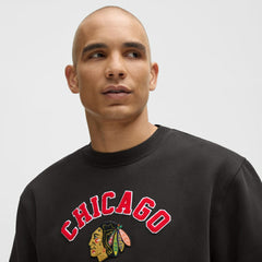 Chicago Blackhawks lululemon Steady State Crew - Black | US 203175666