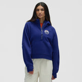 Edmonton Oilers lululemon Women's Scuba Oversized Half-Zip Hoodie - Larkspur | US 203175753