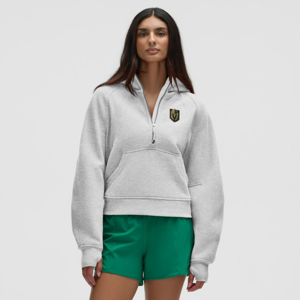 Vegas Golden Knights lululemon Women's Scuba Oversized Half-Zip Hoodie - Heathered Core Ultra Light Grey | US 203175770