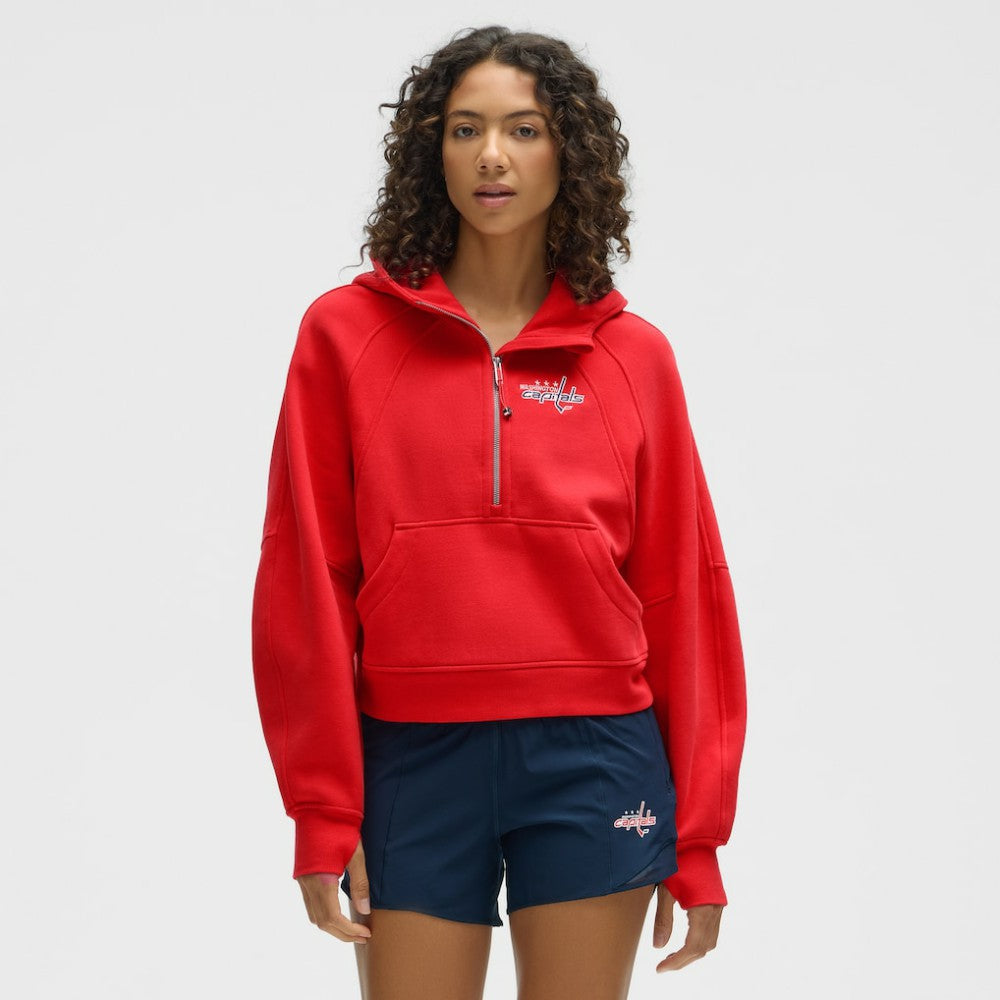 Washington Capitals lululemon Women's Scuba Oversized Half-Zip Hoodie - True Red | US 203175771