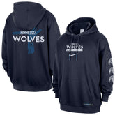 Minnesota Timberwolves Courtside Club Premium Hoodie Navy - Nike