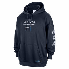 Minnesota Timberwolves Courtside Club Premium Hoodie Navy - Nike