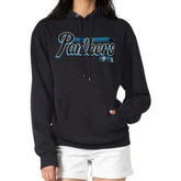 Carolina Panthers Starter Women's Groovy Script Pullover Hoodie - Black Hoodies