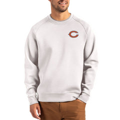 Chicago Bears Cutter & Buck Team Logo Roam Recycled Raglan Pullover Sweatshirt - Gray Pullover