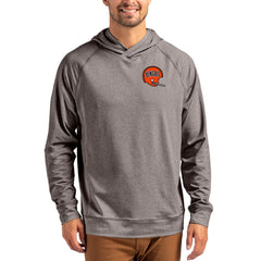 Cincinnati Bengals Cutter & Buck Adapt Historic Knit Recycled Raglan Pullover Hoodie - Heather Gray Hoodies