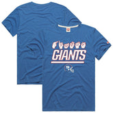 New York Giants Homage Unisex NFL ASL Collection by Love Sign Tri-Blend T-Shirt - Royal T-shirts
