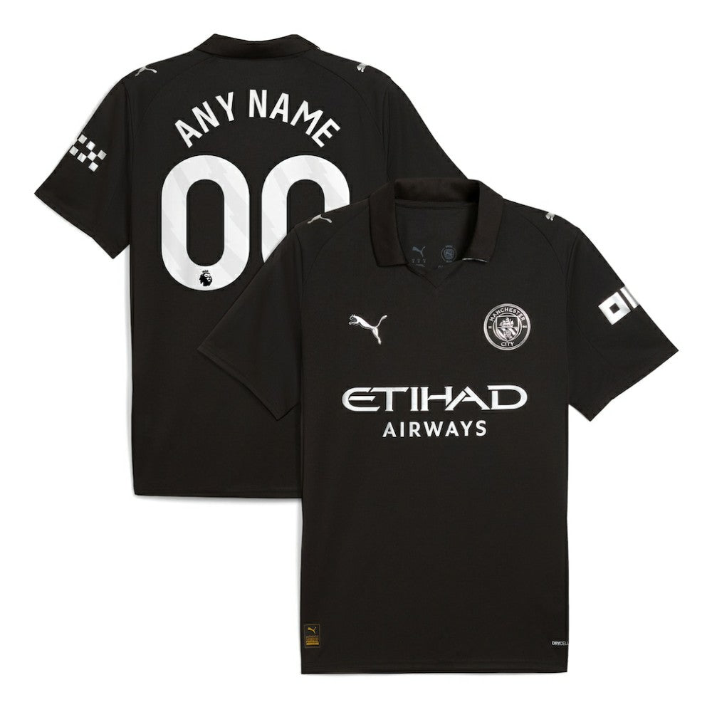 Manchester City 2025/26 Away Replica Custom Jersey Black - Puma outlet