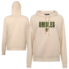Baltimore Orioles Levelwear Women's Adorn Protect W Pullover Hoodie - Khaki Hoodies