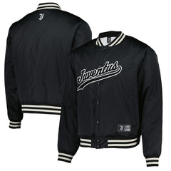 Juventus Collegiate Sateen Full-Snap Jacket Black - Fanatics for sale