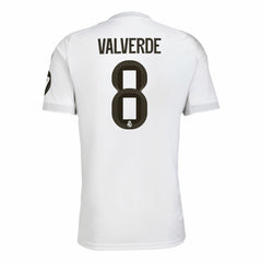 Federico Valverde Real Madrid 2025/26 Home Replica Jersey White - Adidas