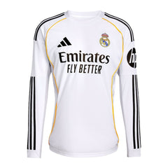 Federico Valverde Real Madrid 2025/26 Home Replica Long Sleeve Jersey White - Adidas discount
