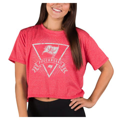 Tampa Bay Buccaneers Concepts Sport Women's Quest Knit Crop Top - Red Tops