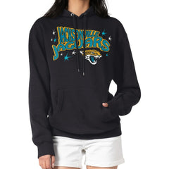 Jacksonville Jaguars Starter Women's Fireworks Fleece Pullover Hoodie - Black Hoodies