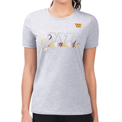 Washington Commanders G-III 4Her by Carl Banks Women's Super-Slim Fit Lightweight Shadow Logo T-Shirt - Gray T-shirts