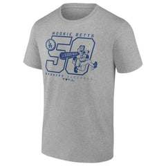 Mookie Betts Los Angeles Dodgers Player Graphic T-Shirt - Heather Gray T-shirts