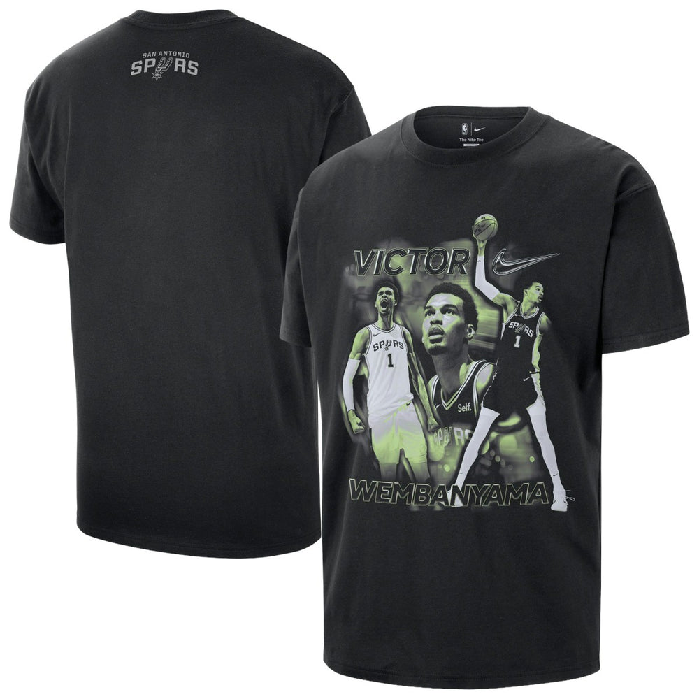 Victor Wembanyama San Antonio Spurs Unisex Athlete T-Shirt Black - Nike