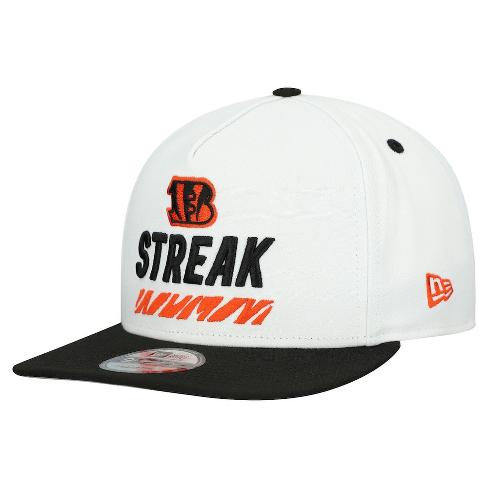 Cincinnati Bengals New Era STREAK Season Ticket Member 9FIFTY A-Frame Snapback Hat - White Hats