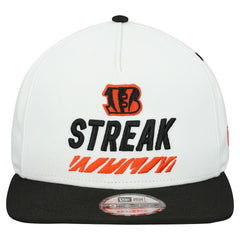 Cincinnati Bengals New Era STREAK Season Ticket Member 9FIFTY A-Frame Snapback Hat - White Hats