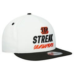 Cincinnati Bengals New Era STREAK Season Ticket Member 9FIFTY A-Frame Snapback Hat - White Hats