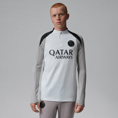 Paris Saint-Germain Jordan Brand Men's Strike Drill Quarter-Zip Long Sleeve Dri-FIT Top White - Jordan outlet