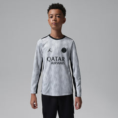 Paris Saint-Germain Jordan Brand Youth Long Sleeve Pre-Match Dri-FIT Top Gray - Jordan on sale