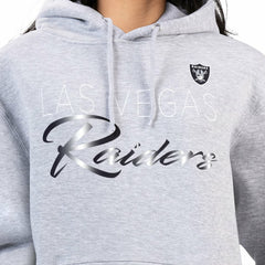 Las Vegas Raiders G-III 4Her by Carl Banks Women's Shadow Logo Fleece Pullover Hoodie - Gray Hoodies