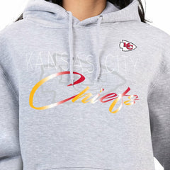 Kansas City Chiefs G-III 4Her by Carl Banks Women's Shadow Logo Fleece Pullover Hoodie - Gray Hoodies