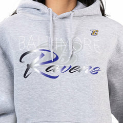 Baltimore Ravens G-III 4Her by Carl Banks Women's Shadow Logo Fleece Pullover Hoodie - Gray Hoodies