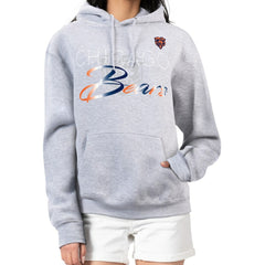 Chicago Bears G-III 4Her by Carl Banks Women's Shadow Logo Fleece Pullover Hoodie - Gray Hoodies