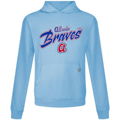 Atlanta Braves Levelwear Defiant Relay Pullover Hoodie - Light Blue Hoodies