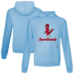 St. Louis Cardinals Levelwear Seeing Red Relay Pullover Hoodie - Light Blue Hoodies