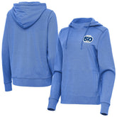 Seattle Seahawks Antigua Women's 50th Season Justice Pullover Hoodie - Heather Royal Hoodies