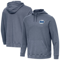Seattle Seahawks Antigua 50th Season Cloud Pullover Hoodie - Heather Navy Hoodies