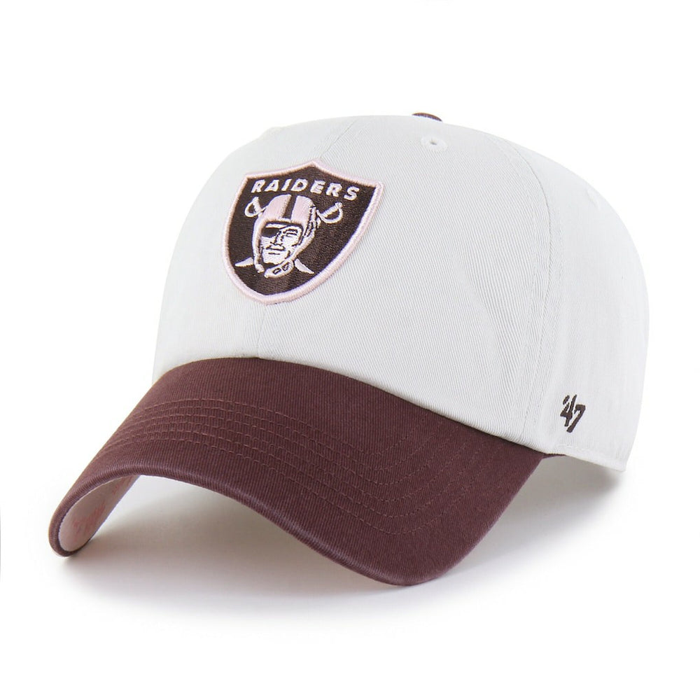 Las Vegas Raiders '47 Unisex Love Letter Clean Up Adjustable Hat - Stone/Burgundy Hats