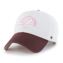 Los Angeles Rams '47 Unisex Love Letter Clean Up Adjustable Hat - Stone/Burgundy Hats