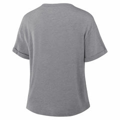 Dallas Cowboys Women's Overplayed Tribute Tri-Blend Boxy T-Shirt - Heather Gray T-shirts