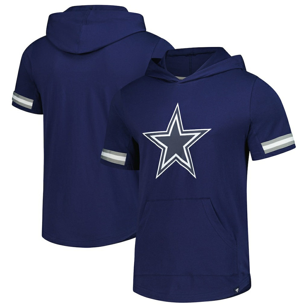 Dallas Cowboys Optimal Play Short Sleeve Hooded T-Shirt - Navy T-shirts