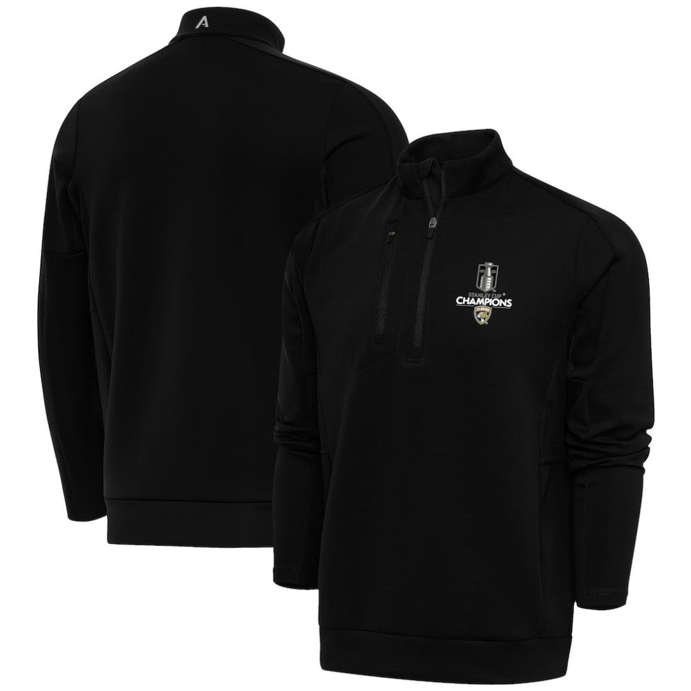 Florida Panthers Fanatics 2025 Stanley Cup Champions Genesis Quarter-Zip Pullover - Black | US 203185331