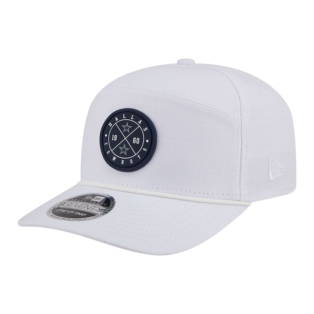 Dallas Cowboys New Era Quick Strike Split Panel 9SEVENTY Stretch-Snap Hat - White Hats
