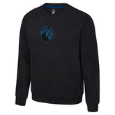 Minnesota Timberwolves Stadium Essentials Unisex Club Level Chenille Sweatshirt Black