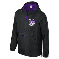 Sacramento Kings Stadium Essentials Unisex Compete Quarter-Zip Hoodie Jacket Black