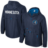 Minnesota Timberwolves Stadium Essentials Unisex Compete Quarter-Zip Hoodie Jacket Navy outlet